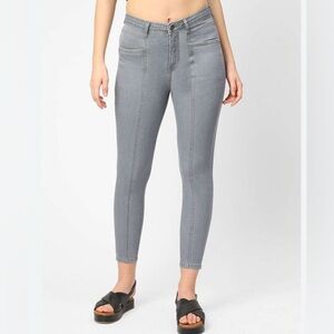 Paige skinny Moto‎ faded black/gray jeans. Women size 25